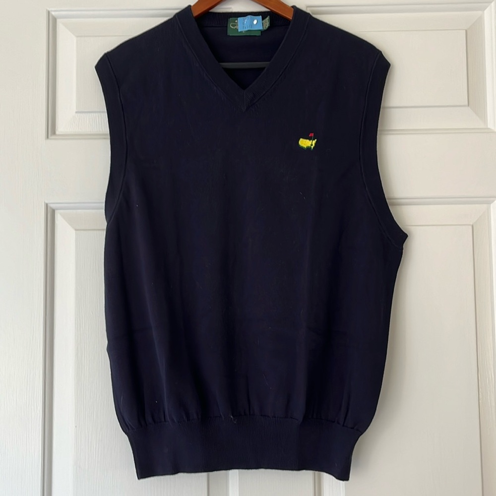 Genuine Authentic Master’s Men’s Navy Sweater Vest Recently Dry Cleaned